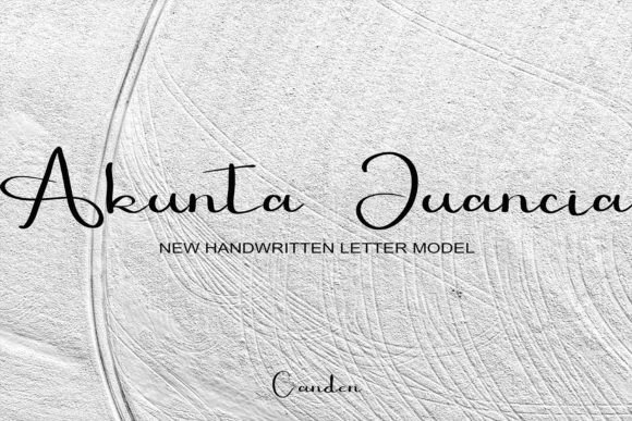 Akhunta Juancia: A Script Typeface for Modern Web Design