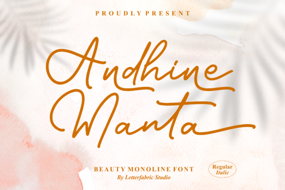 Andhine Manta: A Script Font for Creative Branding and Design Projects