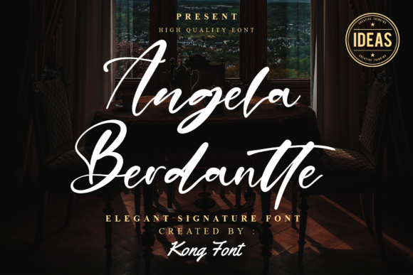 Angela Berdantte: A Handwritten Script Font for Editorial Design