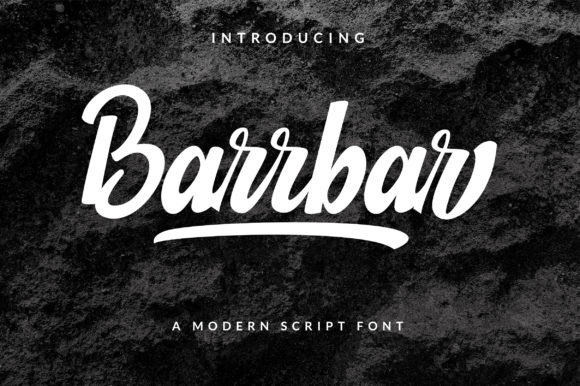 Barrbar Font: A Hand-Brush Script for Campaign Elegance