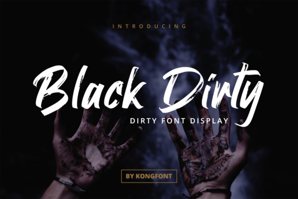Black Dirty Font for Creative Branding Projects