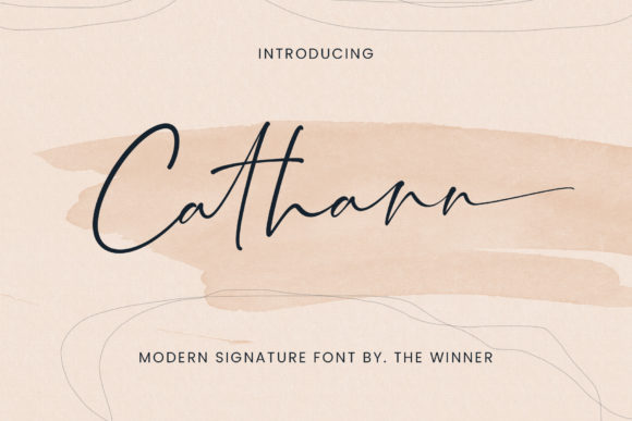 Cathann Script Font for Editorial Design and Branding