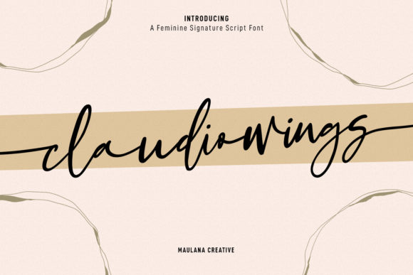 Claudio Wings Font: A Modern Script for Polished Branding