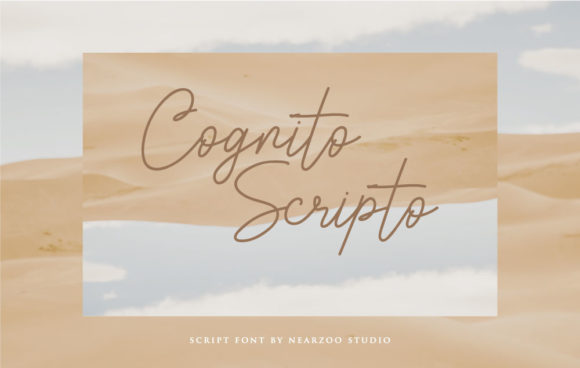 Cognito Scripto Font for Editorial Design and Branding Projects
