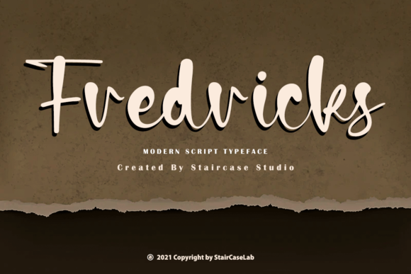 Fredricks Script Font for Crafting and Design Projects