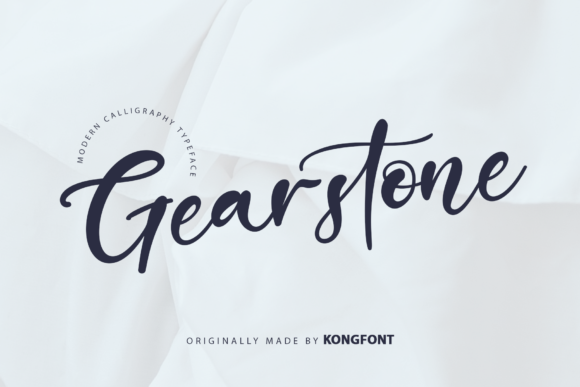 Gearstone Font: A Playful Script for Editorial Design