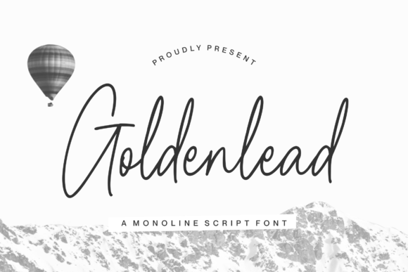 Goldenlead: A Delicate Script Font for Elegant Branding