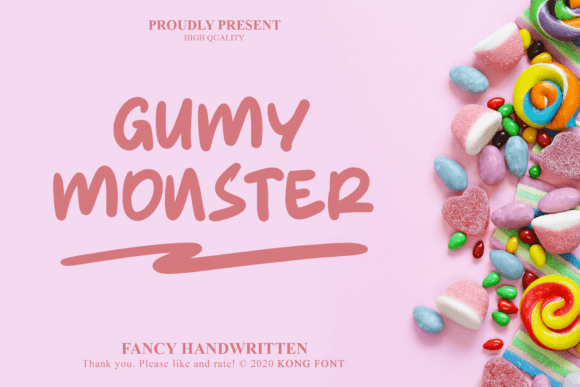 Gumy Monster Font for Playful and Creative Campaigns