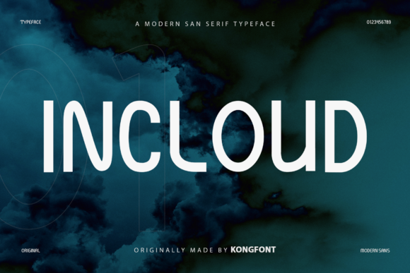 Incloud: A Playful Script Font for Modern Branding