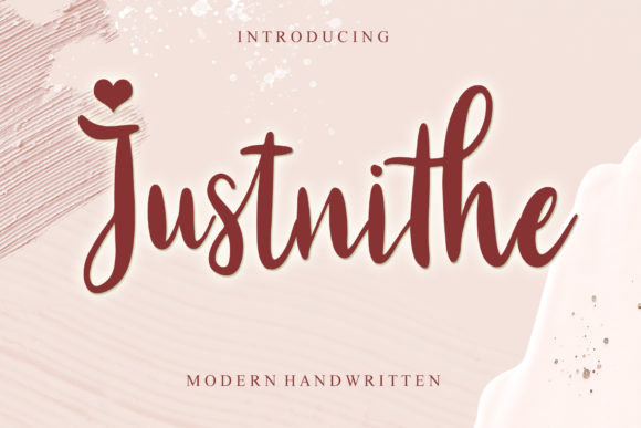 Justnithe: A Script Font for Modern Web Design and Branding