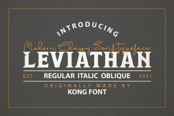 Leviathan Font for Creative Branding and Design