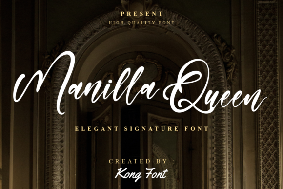 Manilla Queen Font for Web Design and Branding Projects