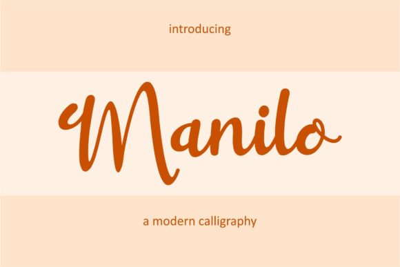 Manilo Script Font for Modern Web Design