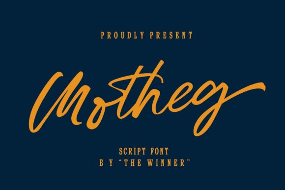 Motheg Script Font for Elegant Web Design and Brand Identity