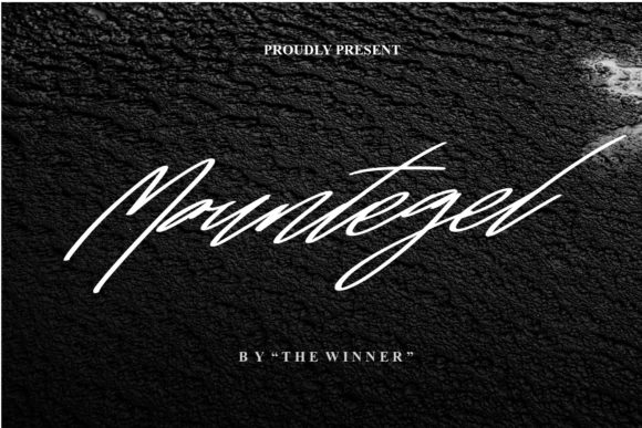 Mountegel Typeface: Elevating Brand Visuals with Script Handwritten Fonts