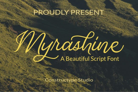 Myrashine: A Beautiful Script Font for Creative Projects