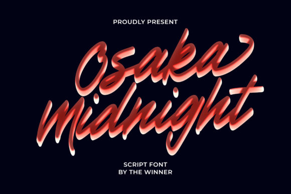 Osaka Midnight Typeface Review: Elegant Script for Campaign Design