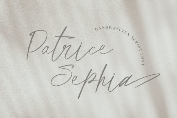 Patrice Sephia: A Script Font for Editorial Elegance