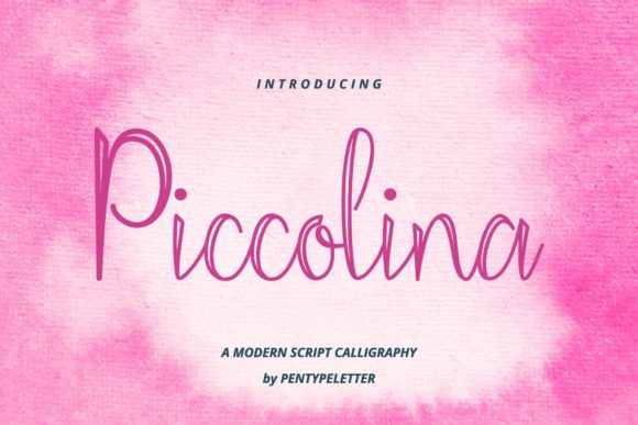 Piccolina: A Delicate Script Font for Polished Branding