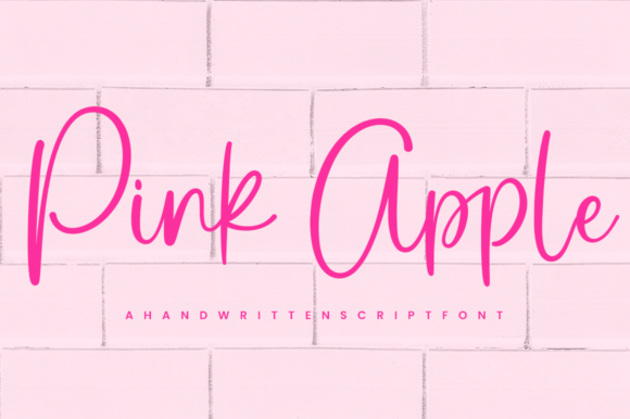 Pink Apple: A Delicate Script Font for Elegant Designs