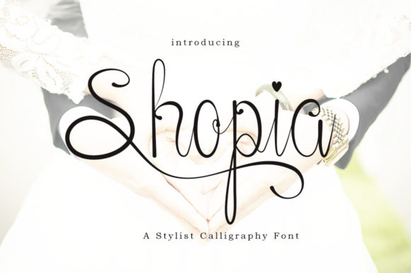 Shopia Script Font for Luxury Campaign Design