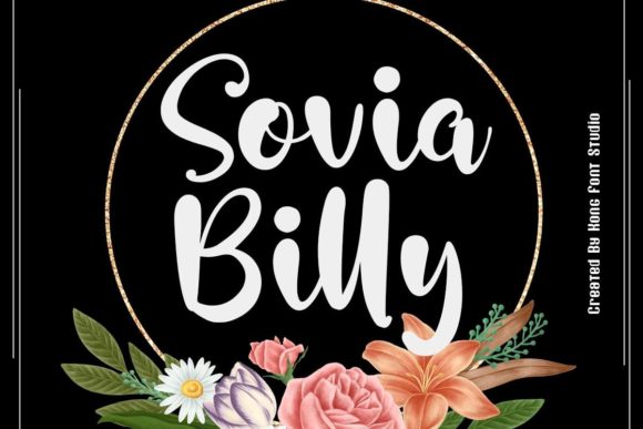 Sovia Billy: A Playful Script Font for Digital Design
