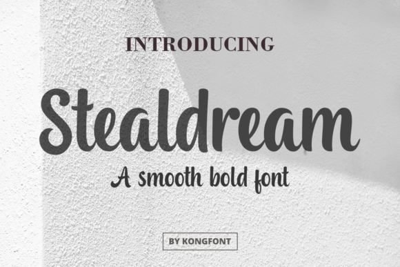 Stealdream Font: A Playful Script for Digital Designers