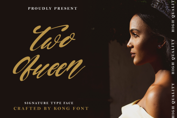 Two Queen Font for a Polished Brand Look