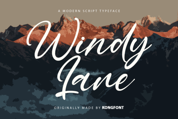 Windy Lane: A Playful Script Font for Creative Projects