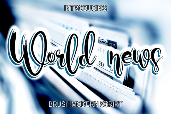 World News: A Balanced Script Handwritten Font for Modern Web Design